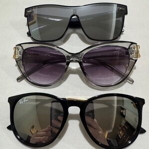 3x vintage Women’s RAY-BAN & CHANEL SUNGLASSES! *Estate Sale Find!*FREE SHIPPING